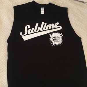 Men’s Sleeveless T-Shirt, Sublime.